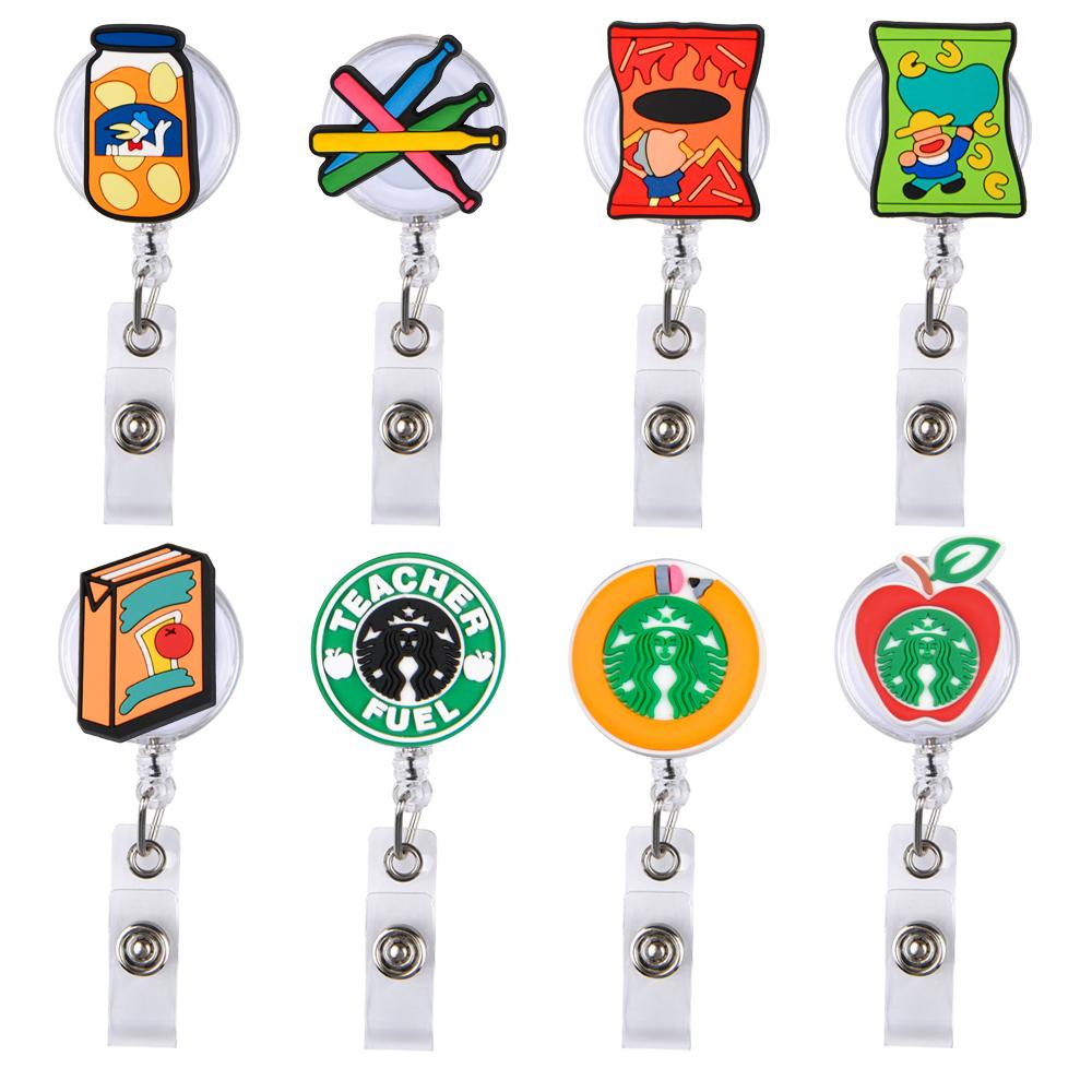 2025 Custom Mix Styles Medical Nurse Stethoscope Heart RN Retractable Badge Reel Nurse Accessories