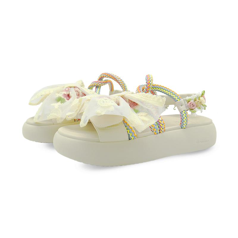 FILA Churro Flower Fairy Beach Sandals Women's Ecru F12W221404FBT(Team306-)