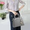 Fashion PU Leather Shoulder Bags Solid Color Large Capacity Embossed Crossbody Bag with Pendant Ladies Handbags