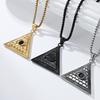 Ancient Egyptian Pyramid Eye of Horus Necklace Stainless Steel Protective