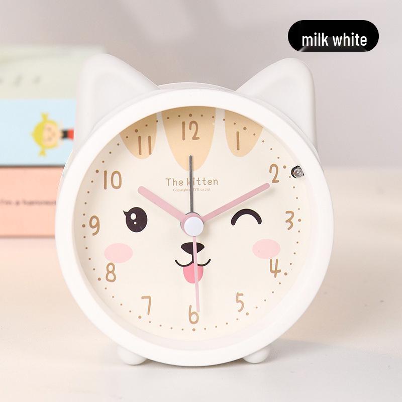 Children s Cute Night Light Alarm Clock - Silent, Integrated, Bedside for Boys and Girls