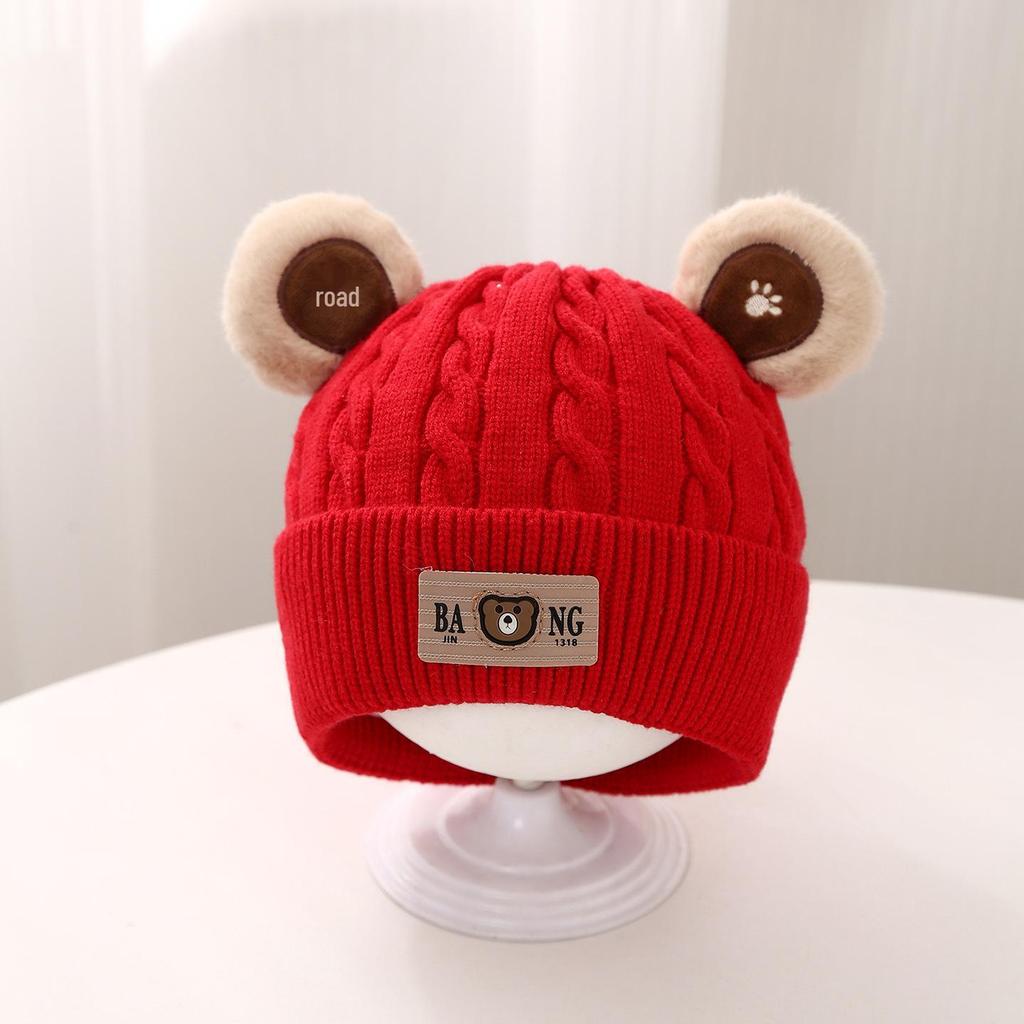 Super Adorable Knit Wool Baby Hat with Ear Protection for Autumn/Winter - Unisex for Infants & Toddlers.