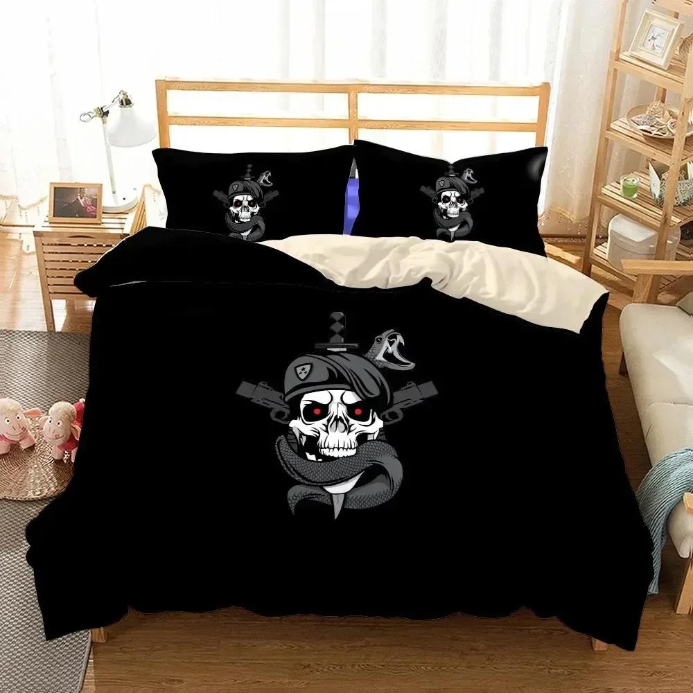 New 3D Print Call-Of-Duty Bedding Set Printed Bed Set With Pillowcase Bed Duvet Cover Soft Queen King Size Bedclothes Home