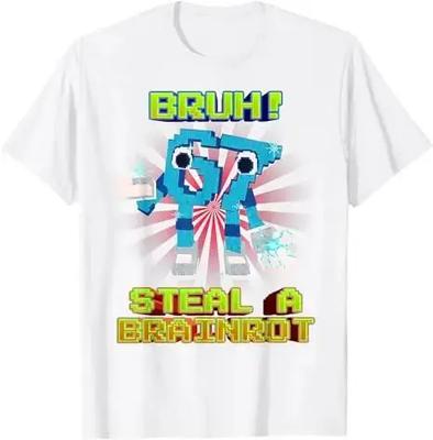 Bruh Steal A Brainrot Pixel Art T-shirt