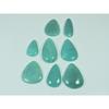 230Cts. Natural Green Amazonite Pear Cabochon Loose Gemstone 08 Pcs Lot C-3017