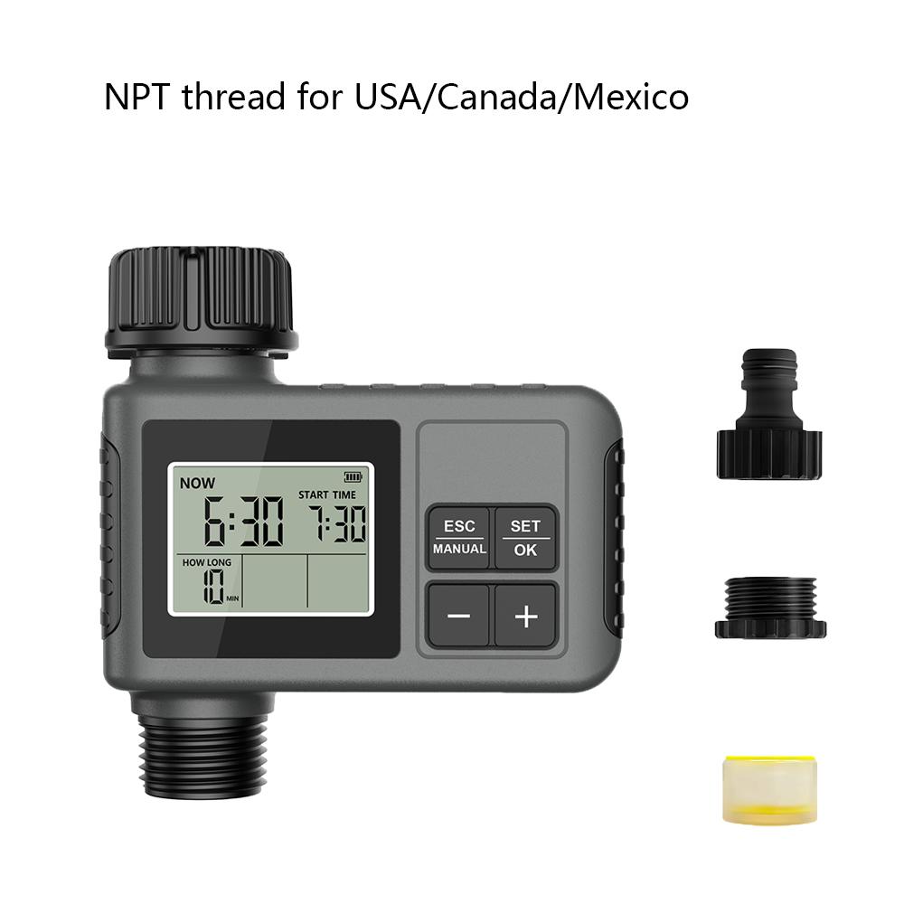 Automatic Water Timer Intelligent Irrigation Watering System Sprinkler Timer Garden Programmer Equipment IPX7 LCD Display