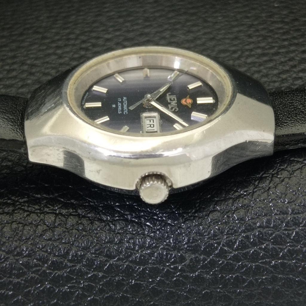 VINTAGE JEMIS AUTOMATIC JAPAN WOMENS ORIGINAL DIAL WATCH a700359-5 R202-a700359