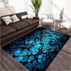 3D Grid Printed Carpet for Living Room Bedroom Bedside Bathroom Floor Mat Area Rugged Sofa Mat Home Decor Large Size
