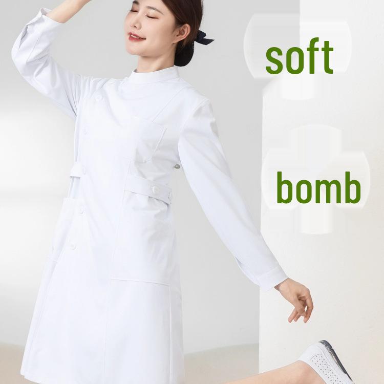Elastic Cool Wrap Front Nursing Gown - Short or Long Sleeve, Breathable Summer Proof