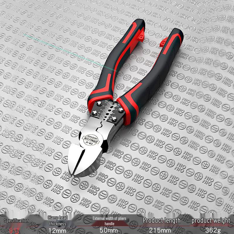 German-Imported Japanese Multifunctional Industrial Wire and Diagonal Cutting Pliers - Labor-Saving Electrician's Combination Tools