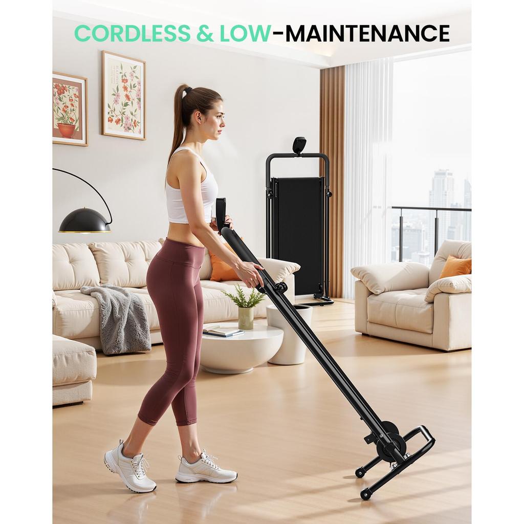 Portable Non- Electric Home Fitness Walking Pad Treadmill LCD Screen Convenient Under Desk Design