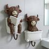 Highland Cattle Hook, Waterproof Resin Bathroom Wall Hook, Home Decorative Storage Hook, for Towels Keys Small Clothes
