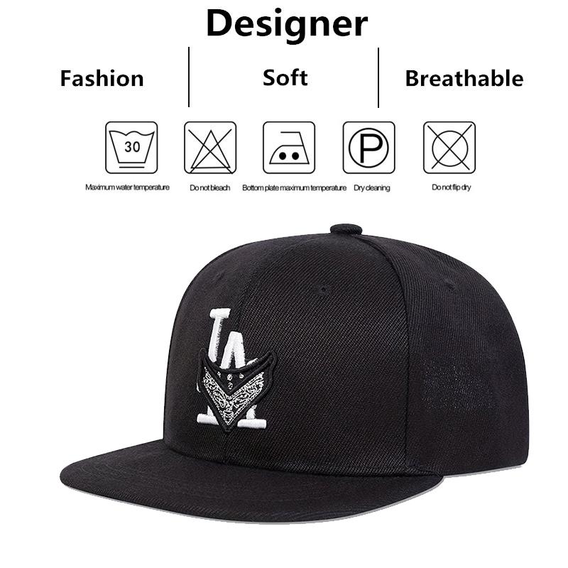 Stickerei Baseballkappen Hip-Hop Hüte Frühling und Sommer Outdoor-Nutzung Verstellbare Freizeitkappen Junge Mädchen Reisen Kinder La Buchstabe