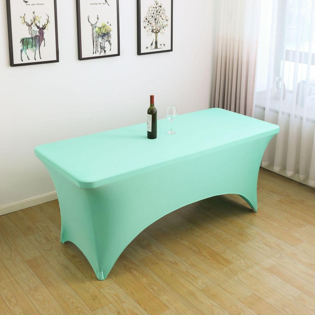 Elastic Cross-Border Stretch Tablecloth for Cocktail Bars, Counters, Banquets, and Outdoor Weddings.