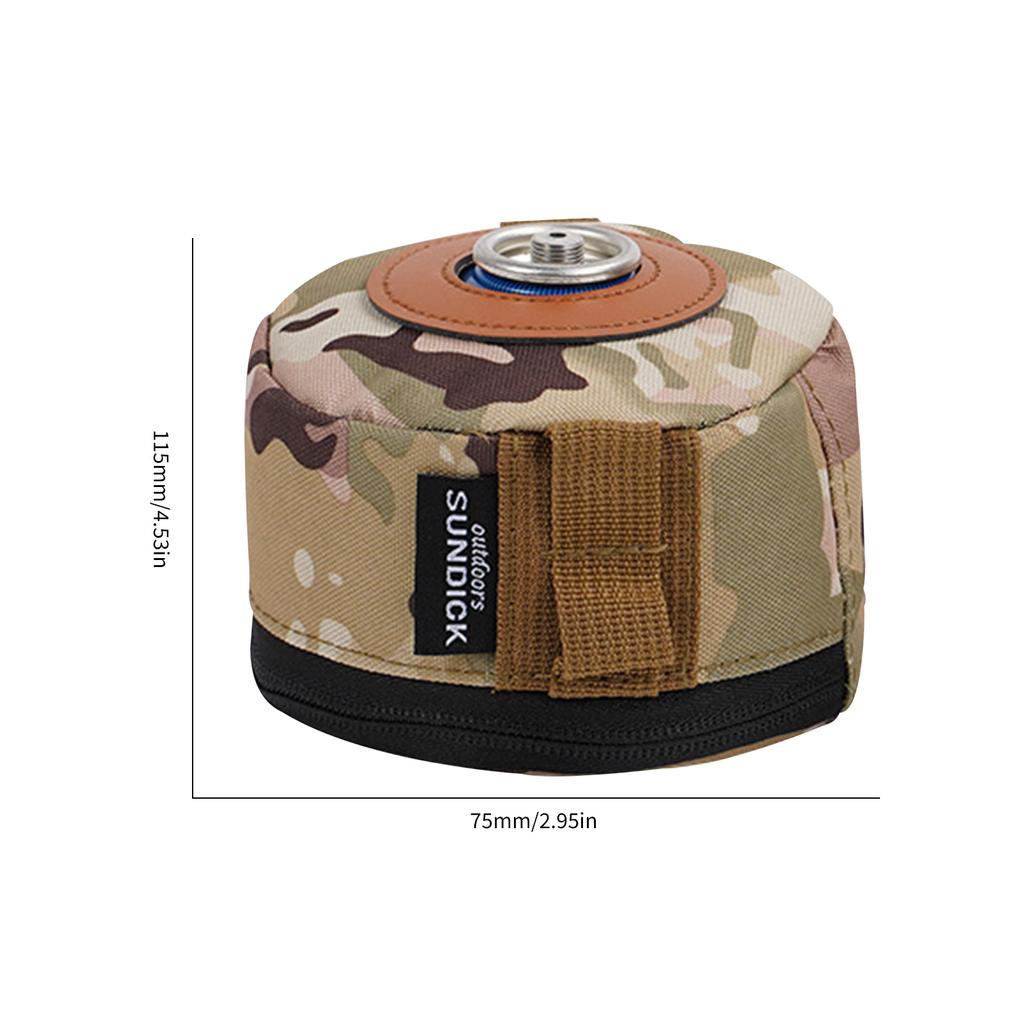 Outdoor Camping Picknick Kassettenkocher Aufbewahrungstasche Gaskartusche Schutzhülle Camo Tragbar Luftflasche Hülle Aufbewahrungstasche