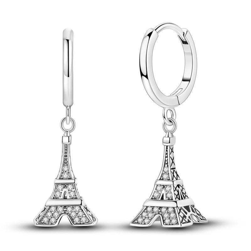 925 Silver Earrings Colorful Oval Gemstone Earrings Charm Hoop Earrings for Women Big Circle Fashion Silver Jewelry