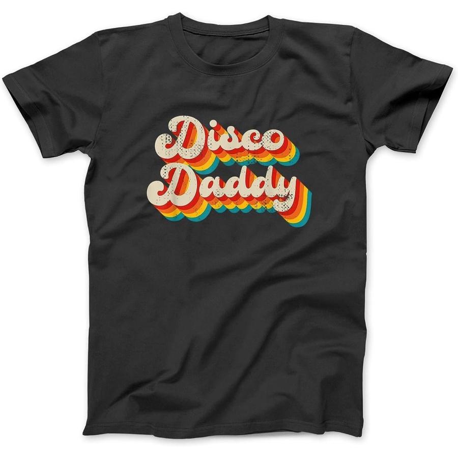 

Disco Costume 70s Vintage Men Women Retro Disco Daddy T-Shirt Sweatshirt Hoodie Tanktop for Men Women Kids Black XXXXXL чорний