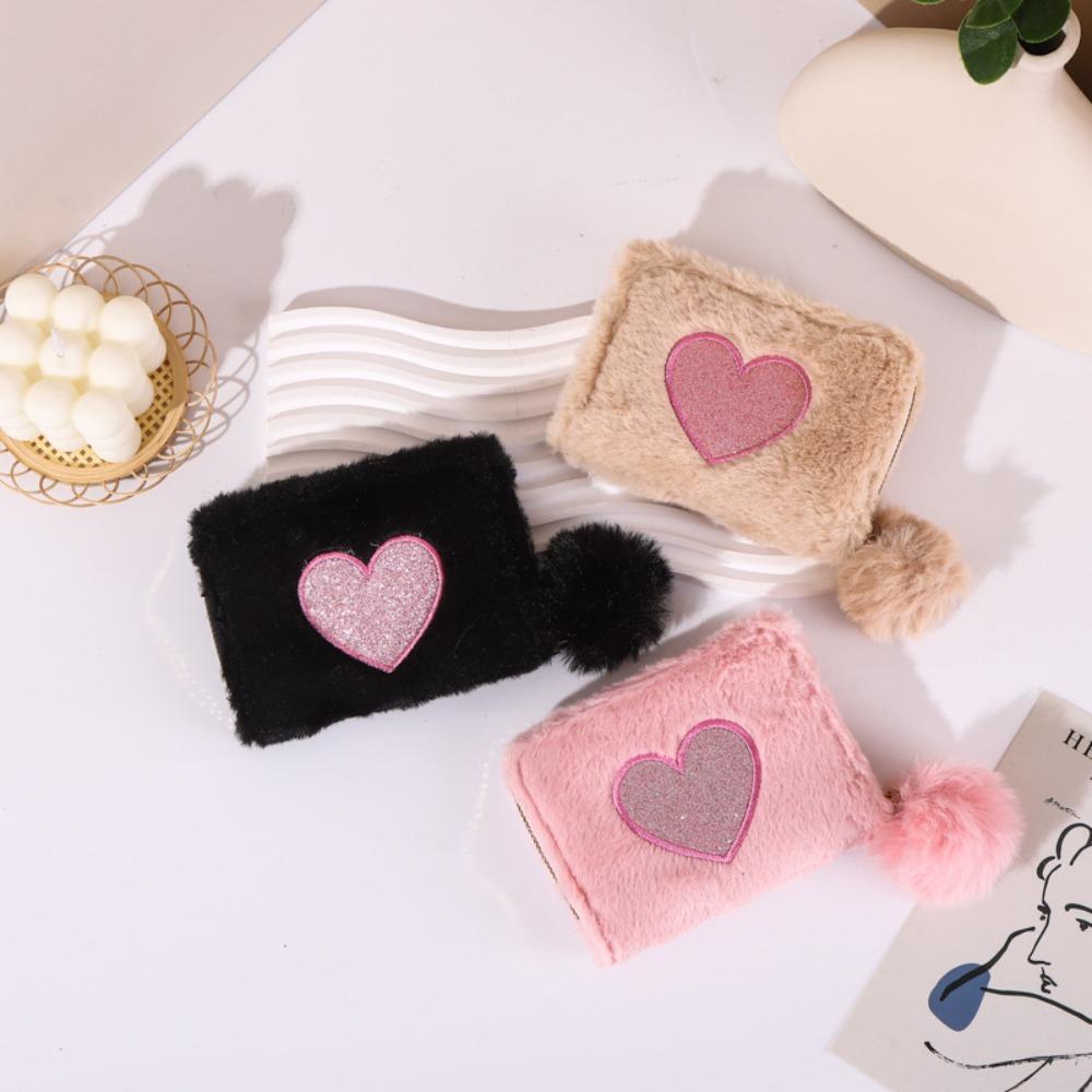 Large Capacity Coin Purse Plush Money Bag New Card Holders  Female