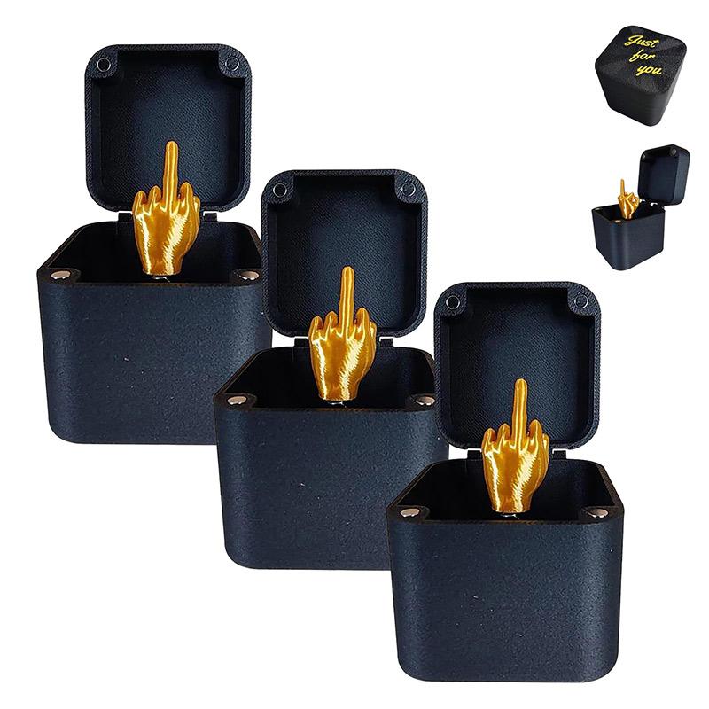 Middle Finger Gifts New Office Prank Pop Up Gift With Box Interesting Prank Christmas Gift For Office Desk Home Decoration Gifts