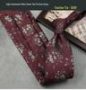 Men's Formal Wine Red Wedding Tie - 8CM Hand-Tied Groom Suit Accessory