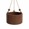 Hängender brauner Blumenständer, Boho Scandi Pflanztopf