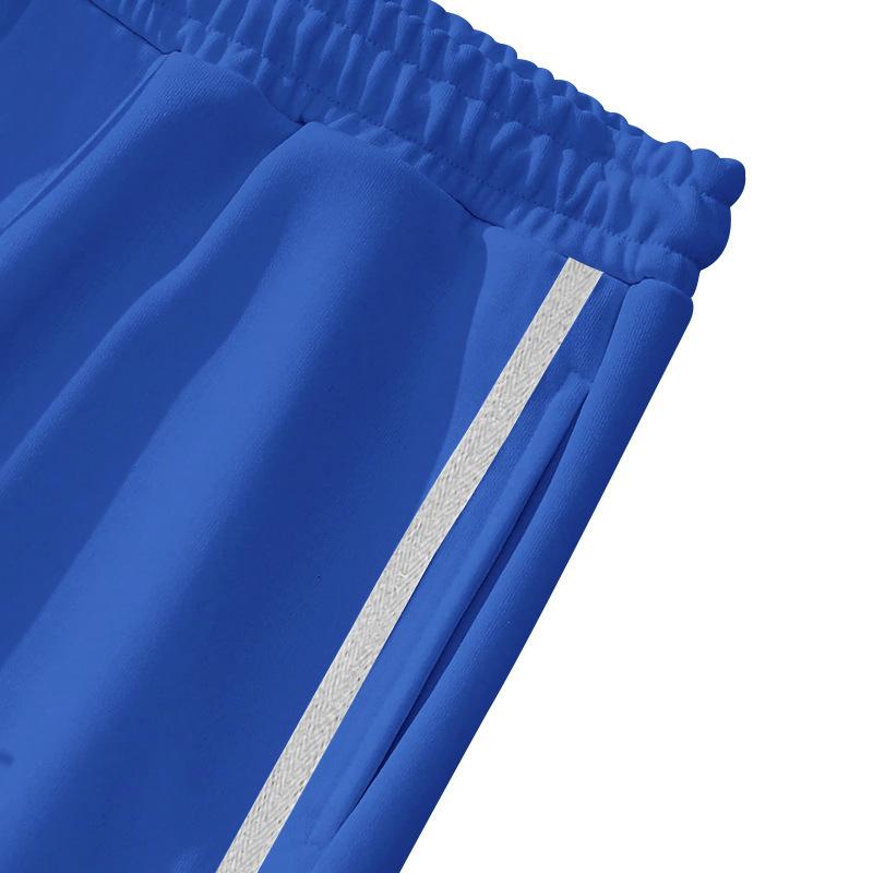 Men's casual sports buttoned trousers men's autumn new loose straight drawstring large size trousers