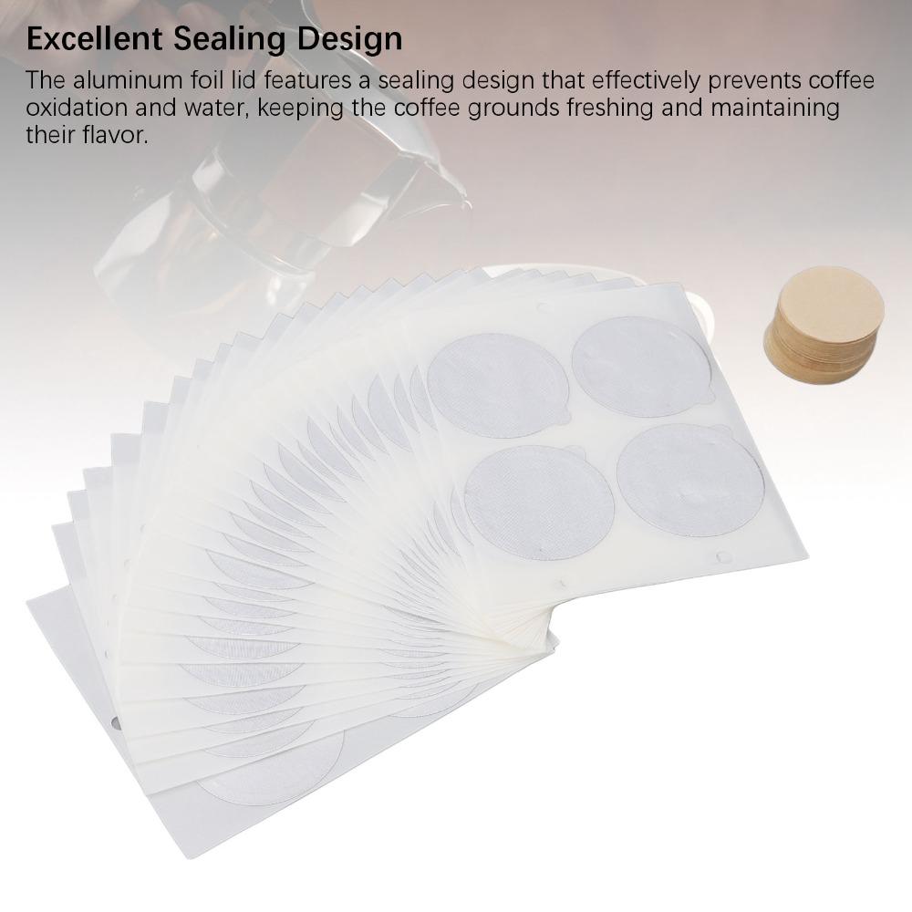 Round Shape Aluminum Foil Lids Disposable Design Disposable Pod Stickers Coffee Machine Use