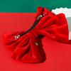 New Christmas Butterfly Knot Hair Clip Snowflake Sequins Velvet Hairpin Hair Spring Clip Party Clothing Accessories Styling Tool