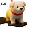 PLA Material Ghost Lamp Puppy Electronic Candle Ornament, LED Light, Simulated Warm Creative Holiday Gift Light Decor for Halloween Home Desktop Party