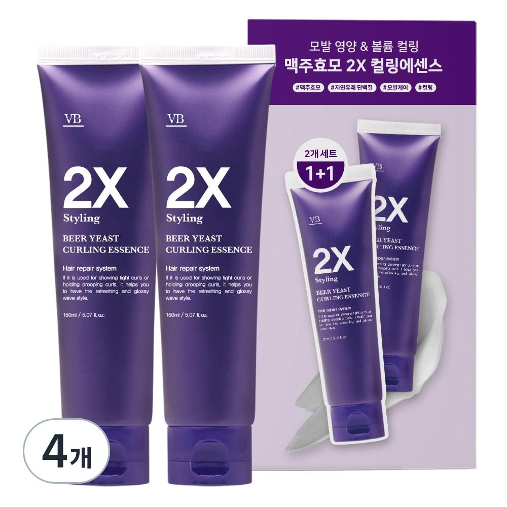 Viva's Bierhefe 2X Styling Locken Haar-Essenz 150ml 4 Stück
