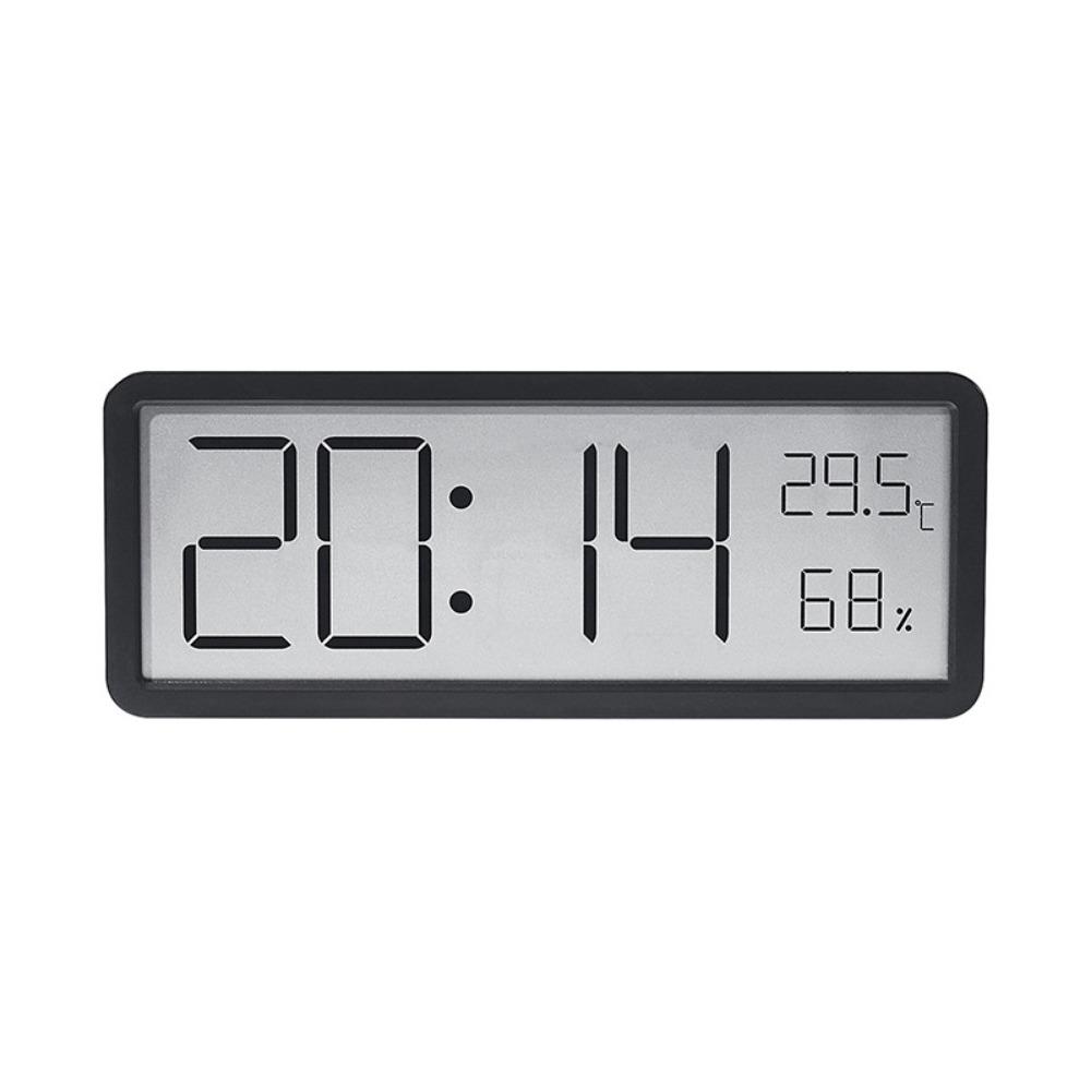 Temperature LCD Digital Wall Clock Humidity Desktop Clock Electronic Clock  Office Decoration