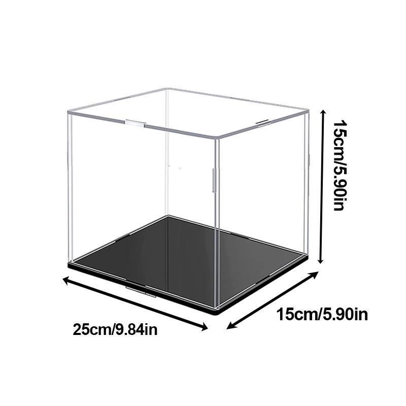 Акриловая витрина разных размеров для коллекционных предметов Сборная прозрачная акриловая коробка Защитная витрина для фигурок Организация игрушек 251515cm 1330₽