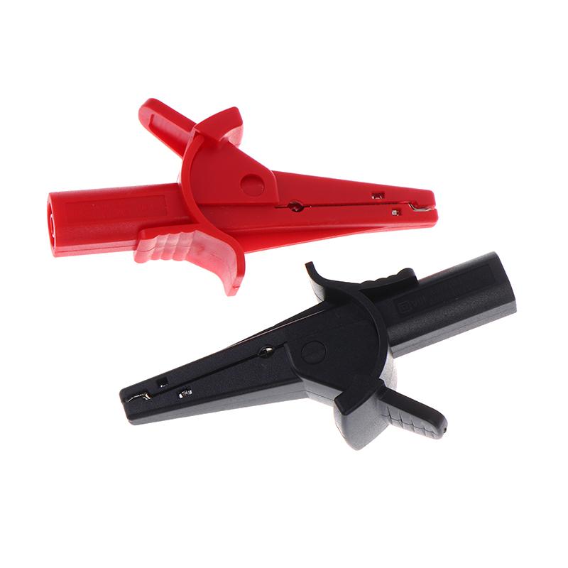 Universal Multimeter Alligator Clips 2Pcs 1000V 10A Fully Insulated Safety Test Clips for Electrical Component Testing