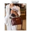 2025 New shoulder bag, high-end work commuter bag, first layer cowhide leather women's messenger handbag women