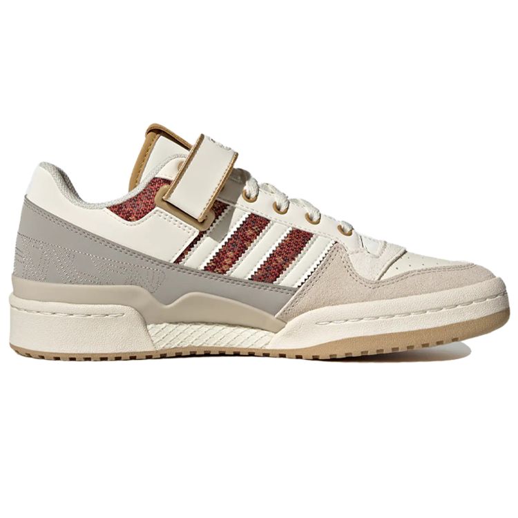 Adidas Originals Forum Low Leather Sneakers Unisex Sneakers White Red Gray HQ4604