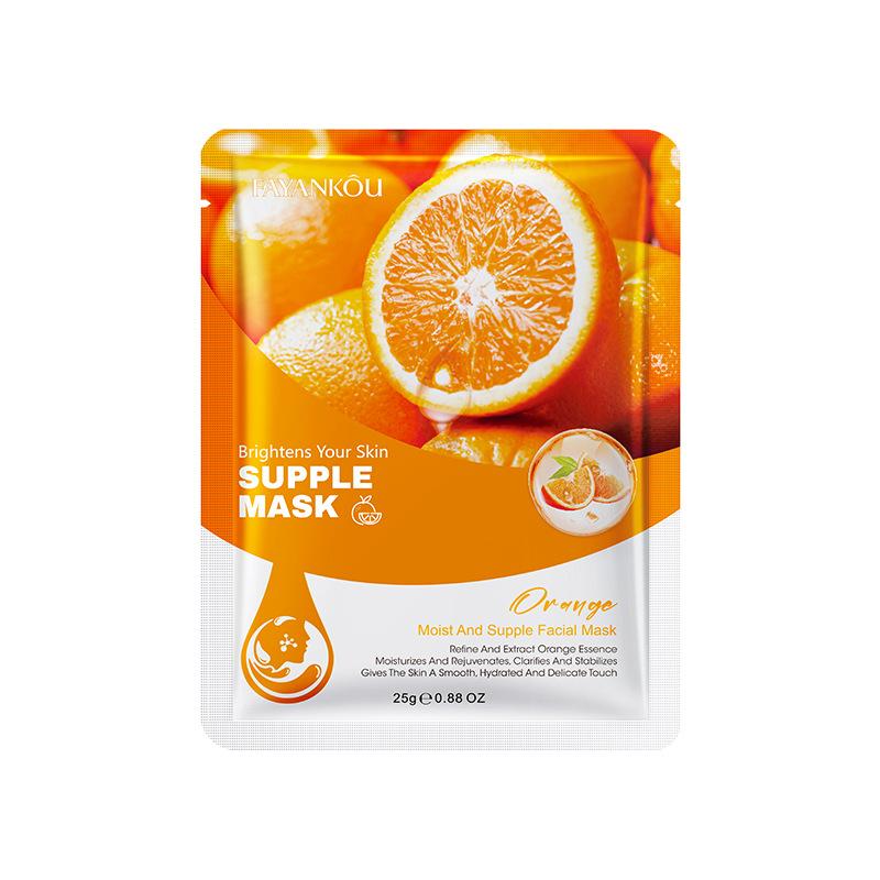 

Увлажняющая маска для лица с цветочно-фруктовой эссенцией FAYANKOU Orange-10PCS
