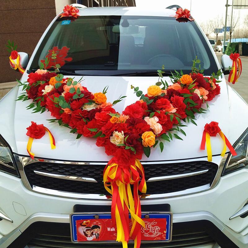 Набор передних цветочных украшений для свадебного автомобиля Handun