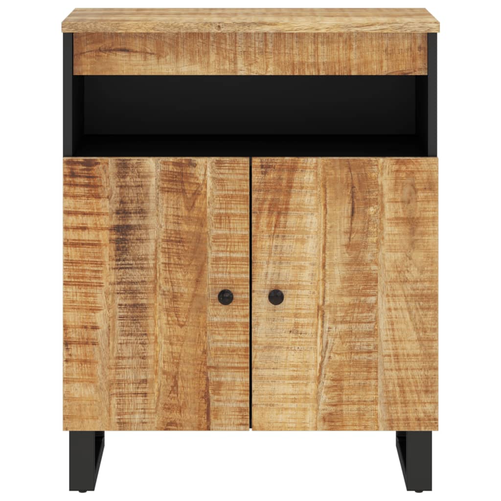 Sideboard with 2 Doors 60x33x75 cm Solid Mango Wood