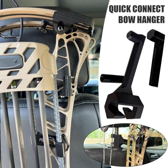 Truck Bow Hanger for Composite Bow Heavy Duty Headrest Storage Rack Quick Connect Bracket Universal Hunting Bow Holder