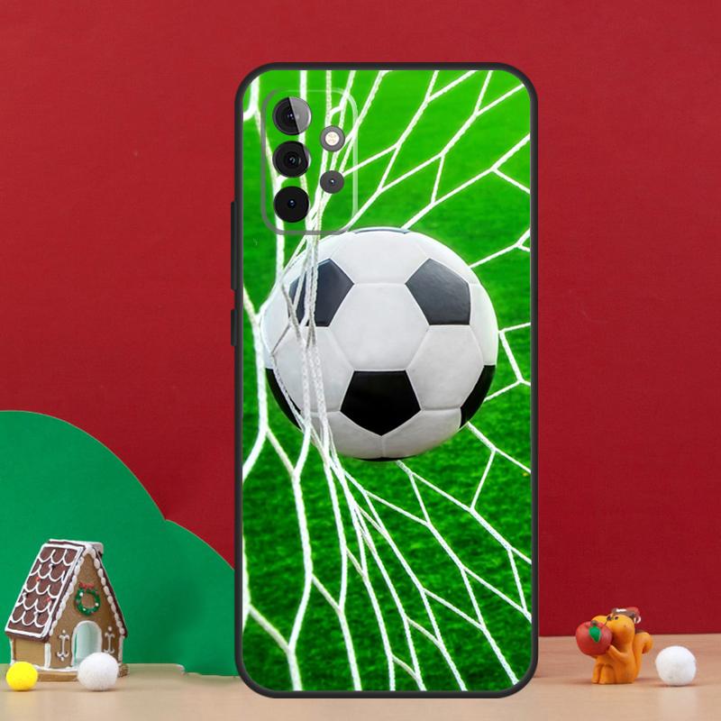 Football Soccer Ball Case For Samsung Galaxy A55 A52 A32 A12 A33 A06 A16 A26 A36 A56 A15 A53 A13 A34 A54 A14 A17
