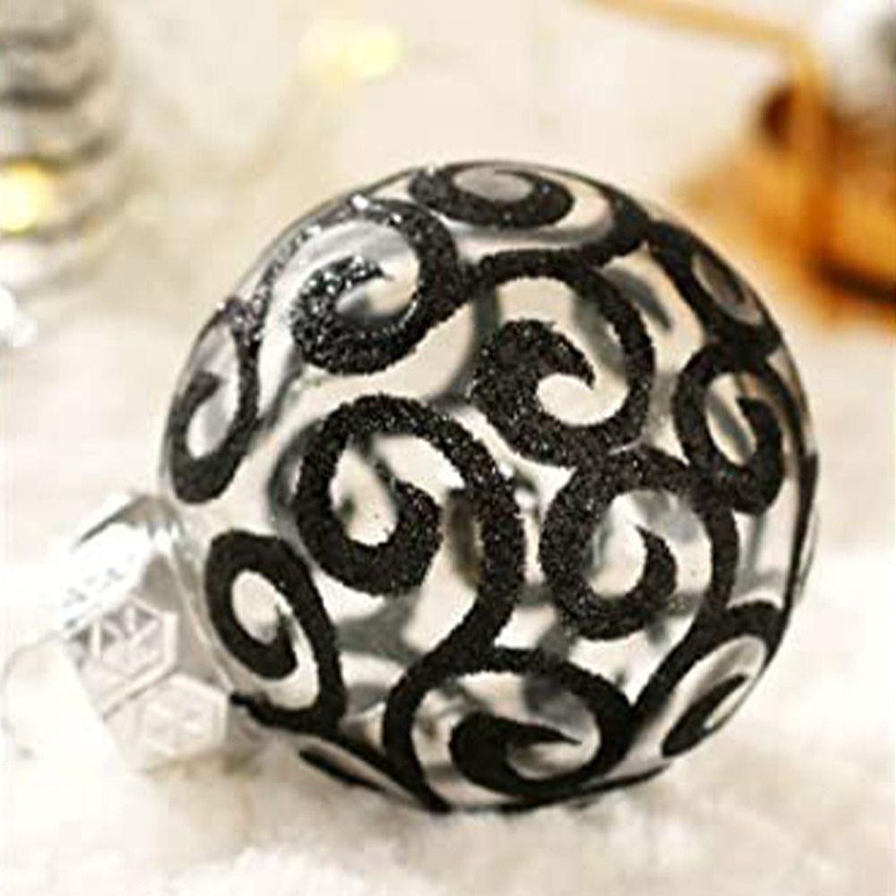 30pcs Plastic Christmas Tree Pendant Creative Hanging Ornament Christmas Ball Set  New Year