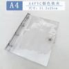 A4 PVC Clear Binder with Metal 3 Ring Mechanism Durable Transparent Folder Document Organizer 31 2x25cm Size Suitable for Office and School Use