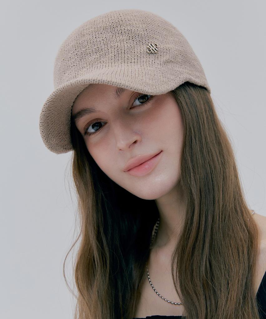 Mineti Slub Linen Knit Ball Cap Y 10926 Mt