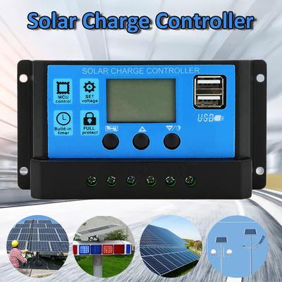 Pdtoweb 20A 12V / 24V Солнечный контроллер заряда Регулятор уличного освещения Интеллектуальная система