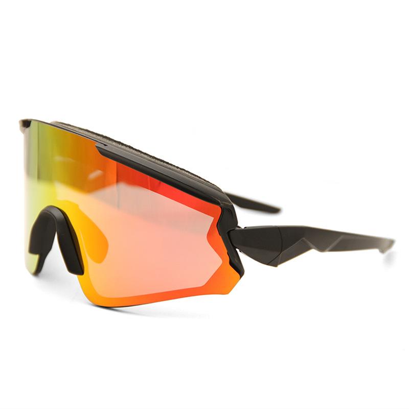 New ski goggles, protective eyewear for cycling, anti-fog outdoor snow goggles/HX30Single-piece set Black Frame Red Film