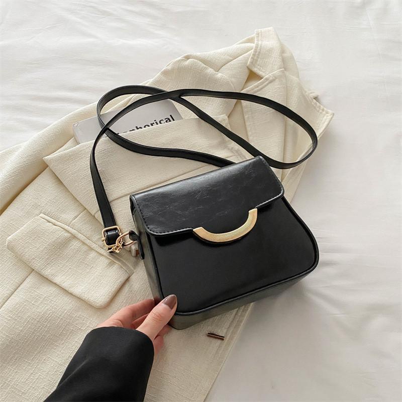 Chic 2024 Spring New Handbag Shoulder Bag Crossbody Bag Fashionable Square Bag Casual Small Bag Women чёрный