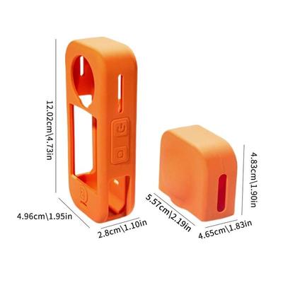 Silicone Body Protective Case For Insta360 X4 Air Shockproof Camera Full Body Skin Cover With Lens Cap Anti-Scratch Soft Rubber