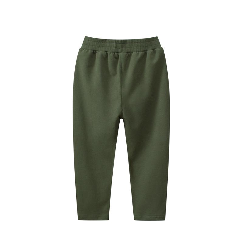 27kids Kids Autumn Sports Pants: Cotton Straight Solid Color