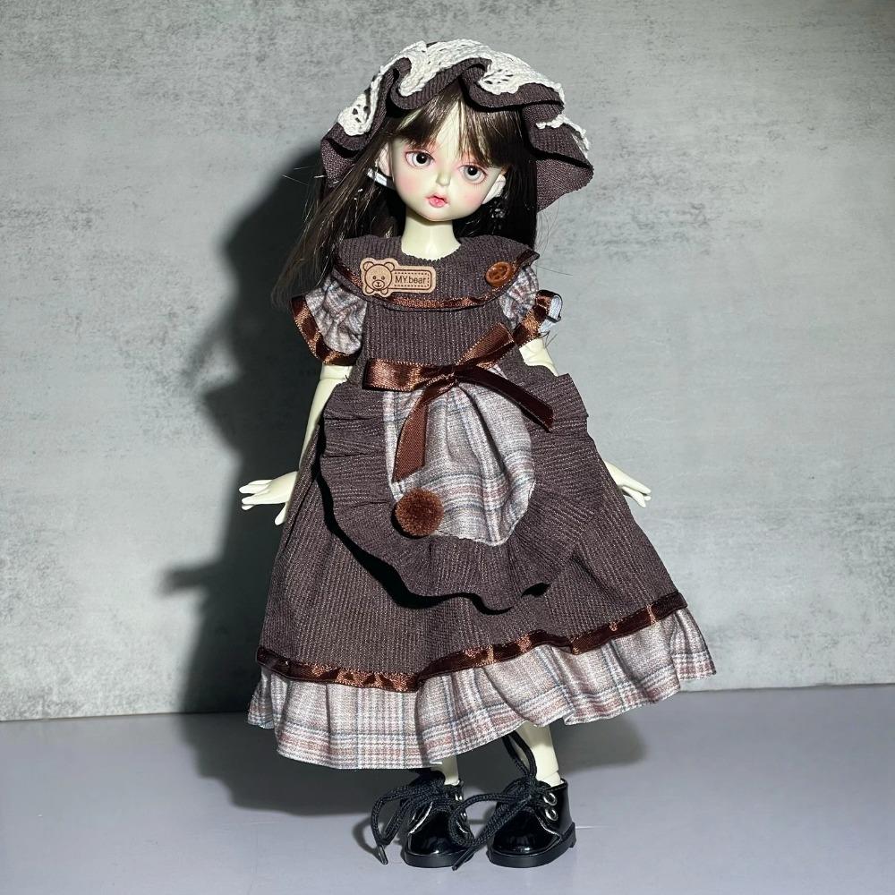 Niedliches 30cm Puppenoutfit Ersatzkleidung 1/6 BJD Puppe Prinzessinnenkleid Set Sweet Lolita Dienstmädchenkleidung Puppenzubehör Mädchengeschenk