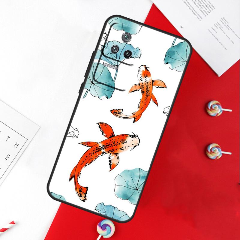 Koi Carp Fish Yin Yang Cover For Xiaomi 13T 11T 12T 14T Pro 13 14 15 Ultra POCO X7 Pro X3 X5 X6 F5 F6 M6 Pro Case